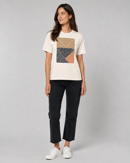 Color: Vintage White | Form Study tee front Model 2