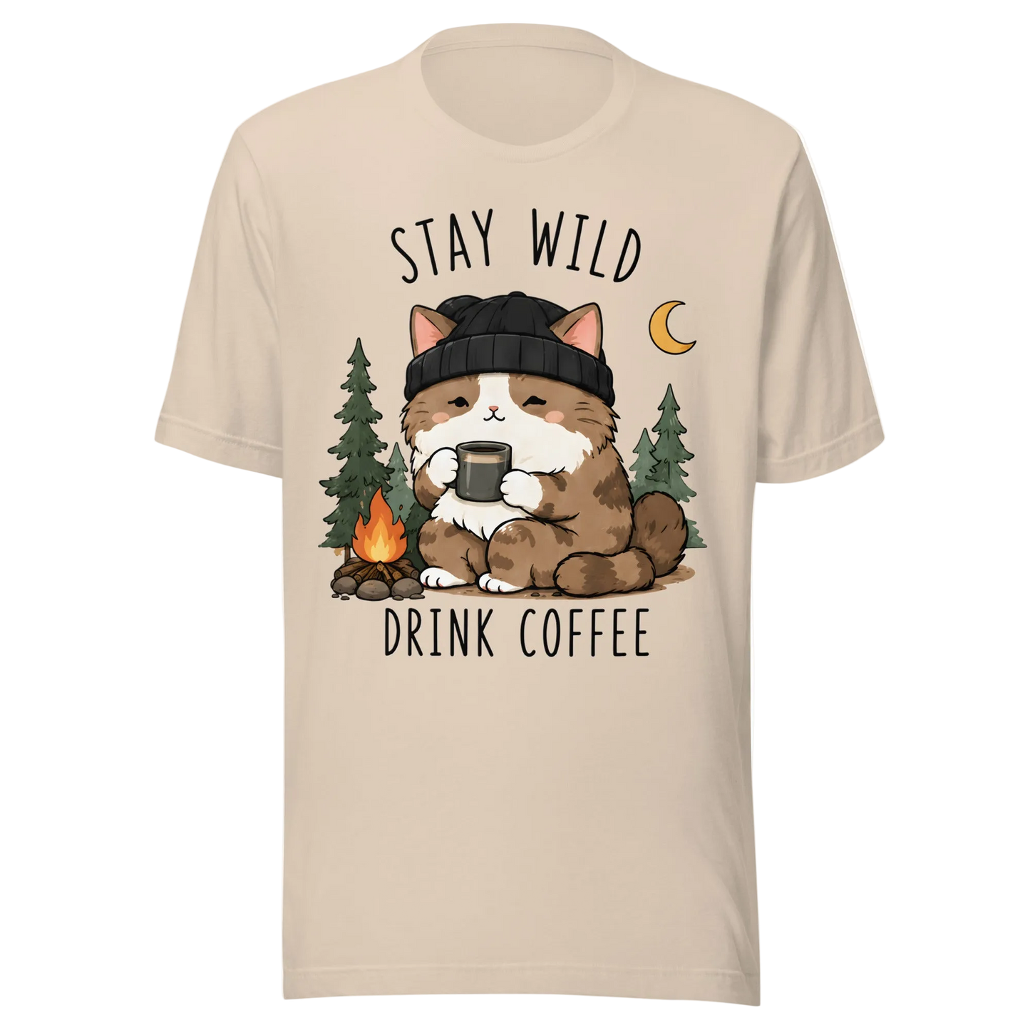 „Stay Wild, Drink Coffee“ marškinėliai
