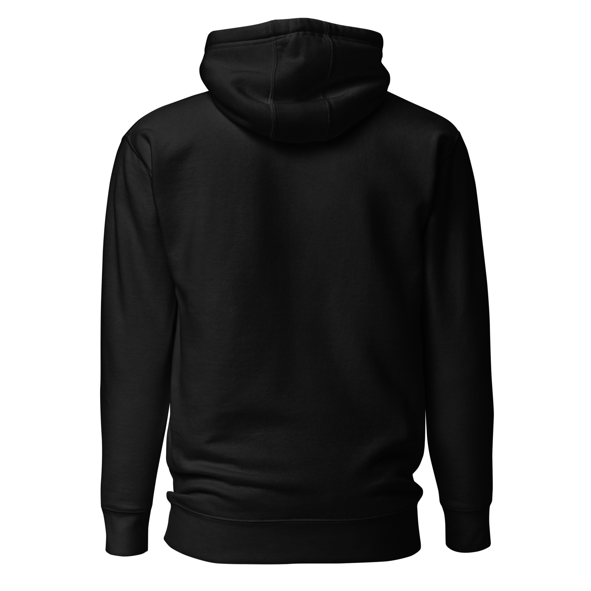 Color: Black | Eye Contact hoodie back view