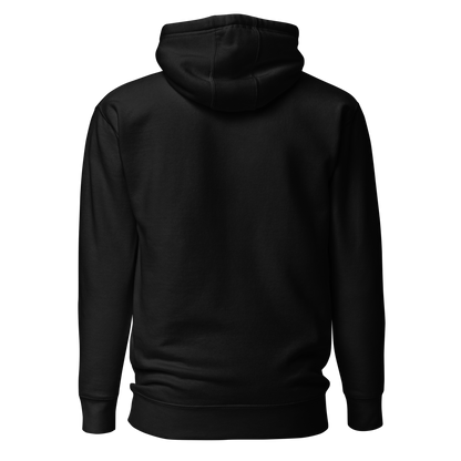 Color: Black | Eye Contact hoodie back view