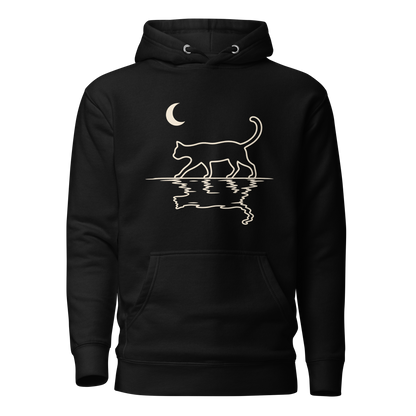 Color: Black | Moonlit Reflection hoodie front artwork