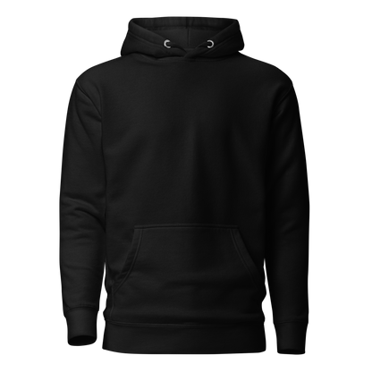 Color: Black | Still Waters hoodie front view