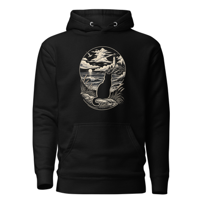 Color: Black | Still Point hoodie front artwork