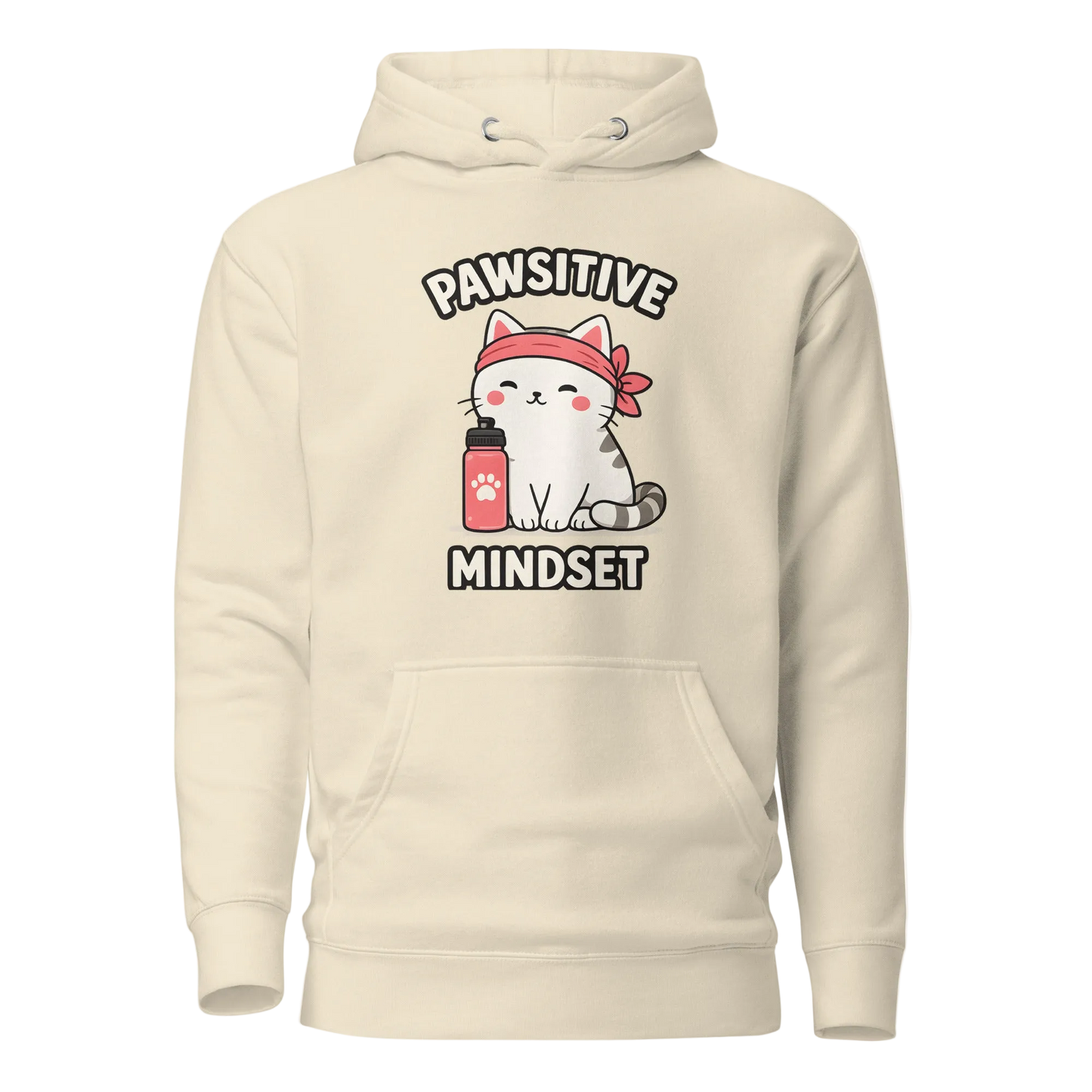 Pawsitive Mindset džemperis su gobtuvu – unisex