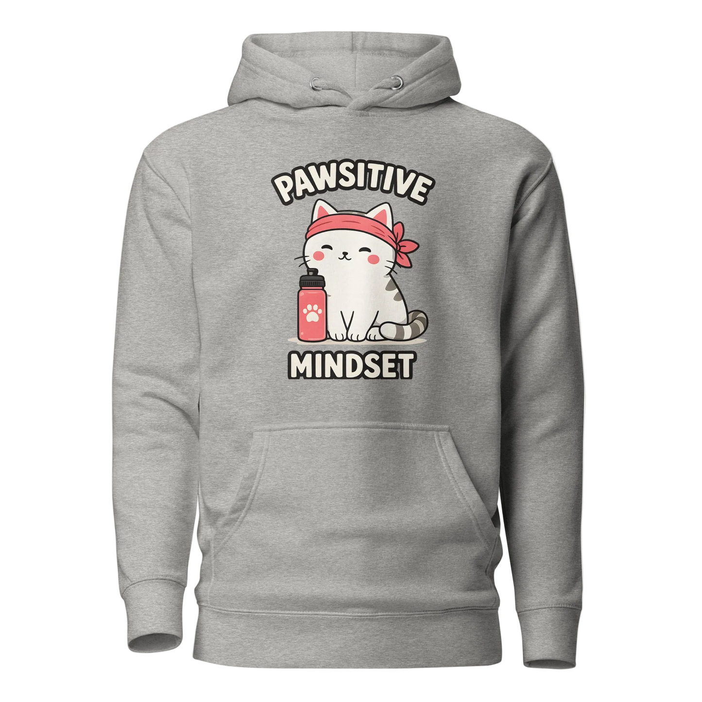 Pawsitive Mindset džemperis su gobtuvu – unisex