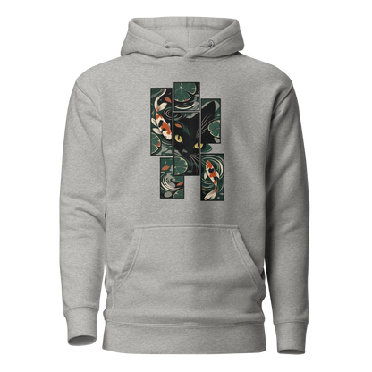 Color: Carbon Grey | Night Garden hoodie front artwork