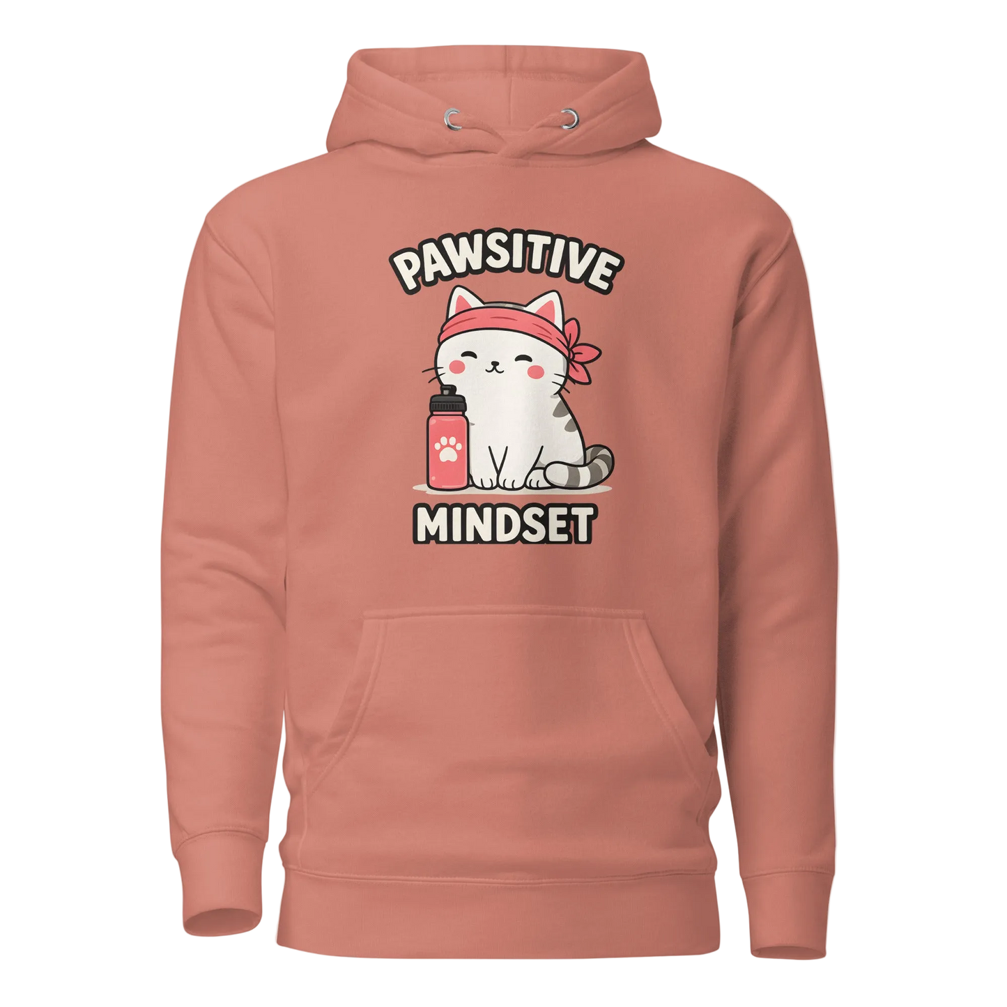Pawsitive Mindset džemperis su gobtuvu – unisex