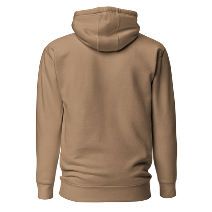Color: Latte | Fragments hoodie back view