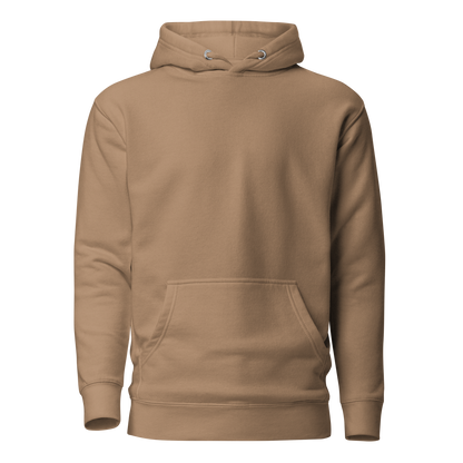 Color: Latte | Through Lines hoodie front view