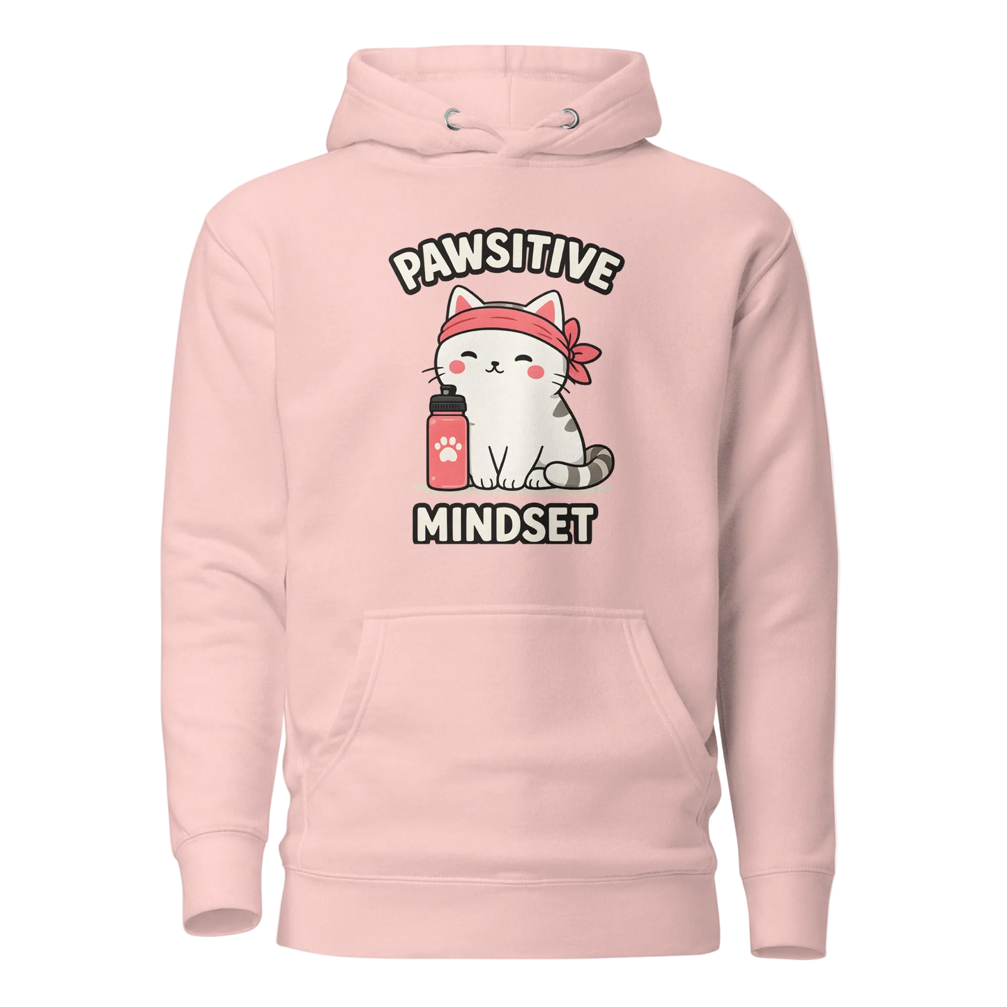 Pawsitive Mindset džemperis su gobtuvu – unisex
