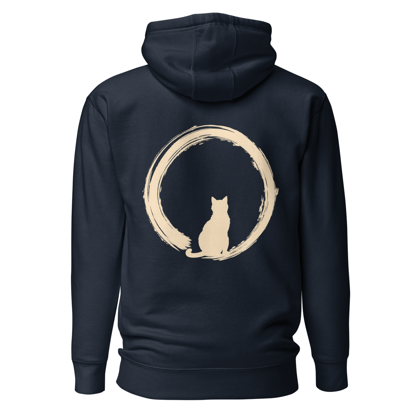 Color: Navy Blazer | Quiet Orbit hoodie back artwork