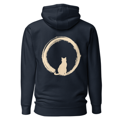 Color: Navy Blazer | Quiet Orbit hoodie back artwork