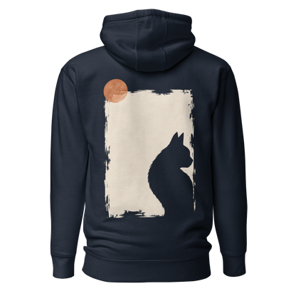 Color: Navy Blazer | Quiet Window hoodie back artwork