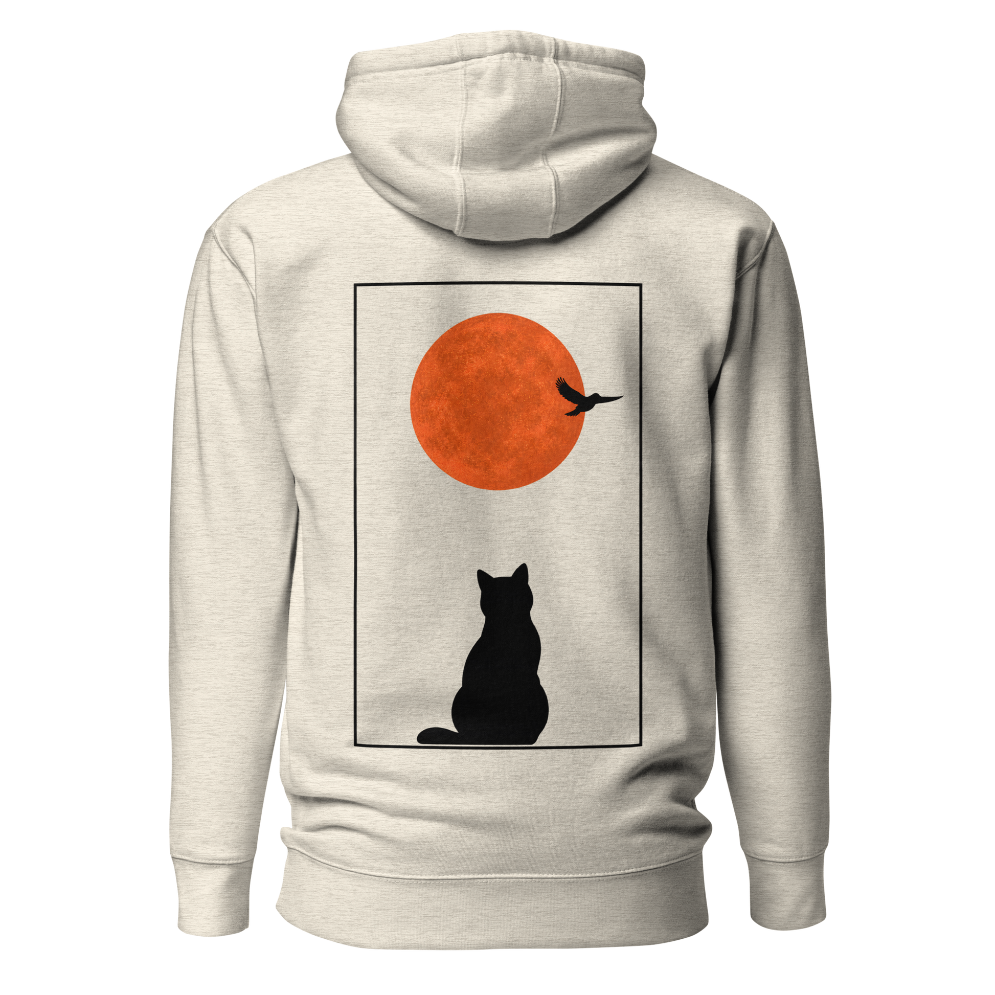 Color: Oatmeal Heather | Last Light hoodie back artwork