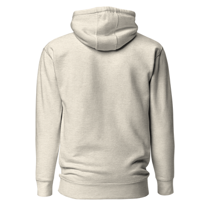 Color: Oatmeal Heather | Ascent hoodie back view