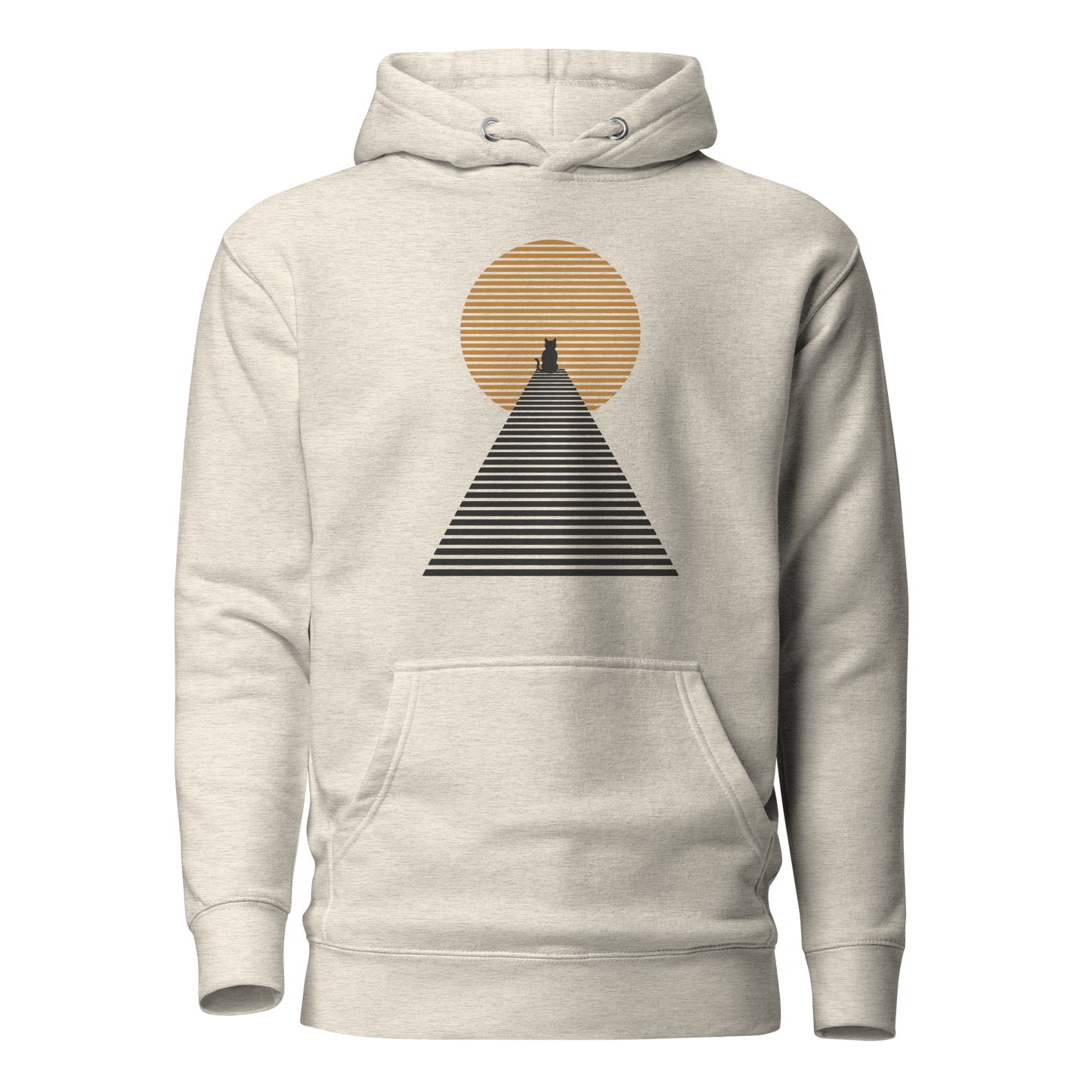 Color: Oatmeal Heather | Ascent hoodie front artwork