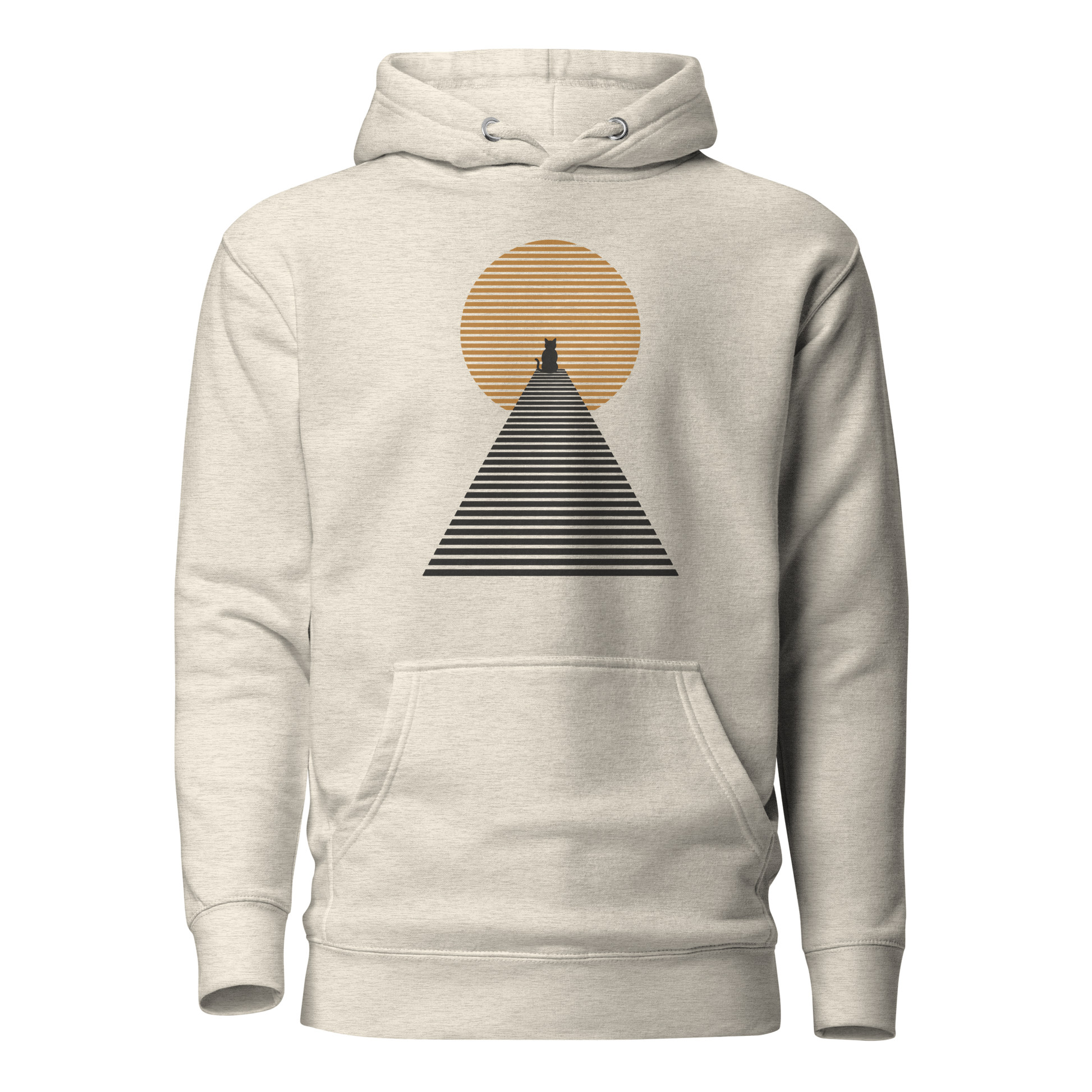 Color: Oatmeal Heather | Ascent hoodie front artwork