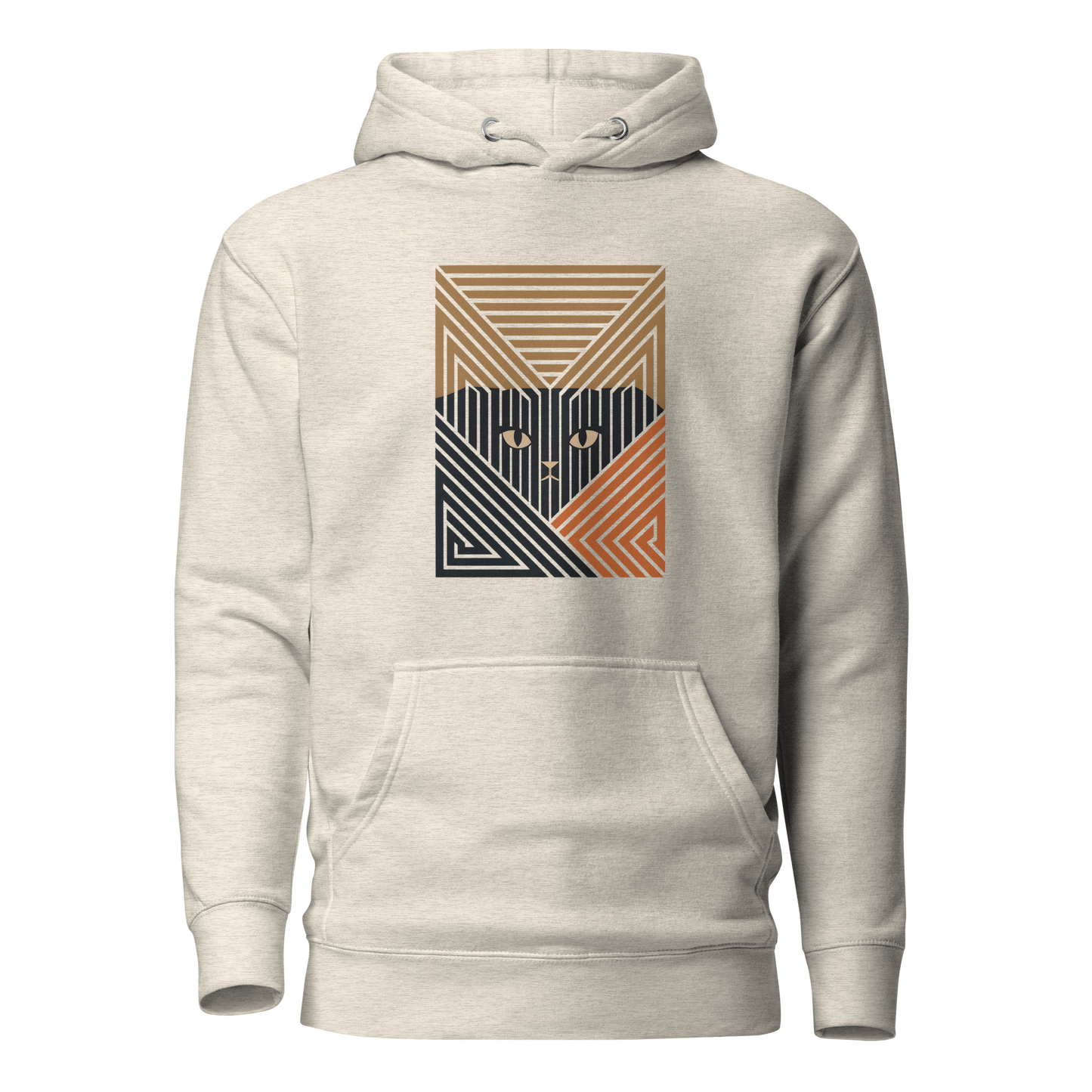 Color: Oatmeal Heather | Form Study hoodie front artwork