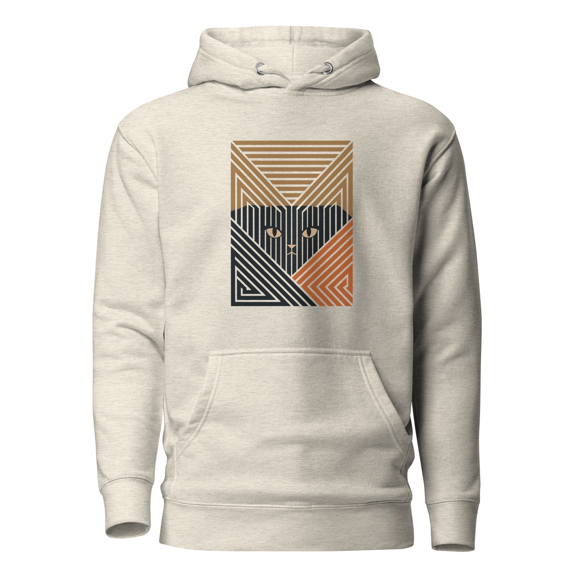 Color: Oatmeal Heather | Form Study hoodie front artwork