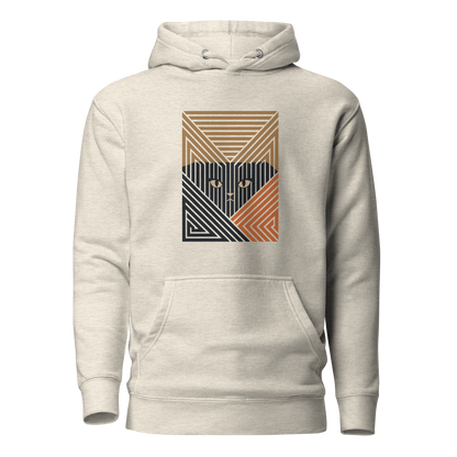 Color: Oatmeal Heather | Form Study hoodie front artwork