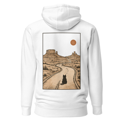 Color: White | Long Way Home hoodie back artwork