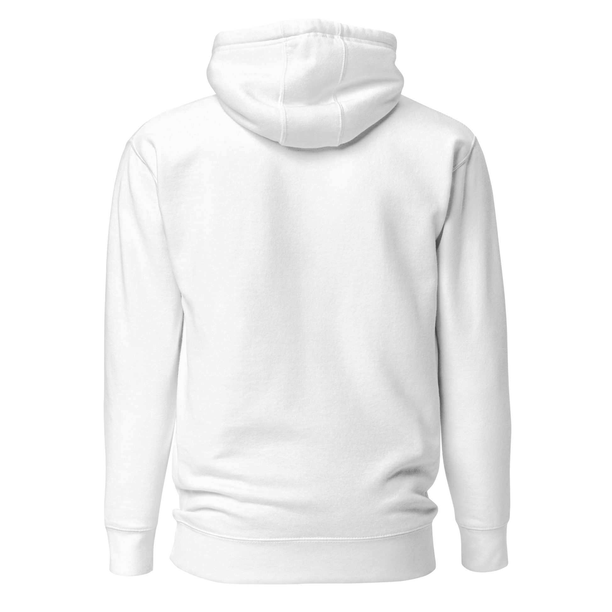 Color: White | Form Study hoodie back view