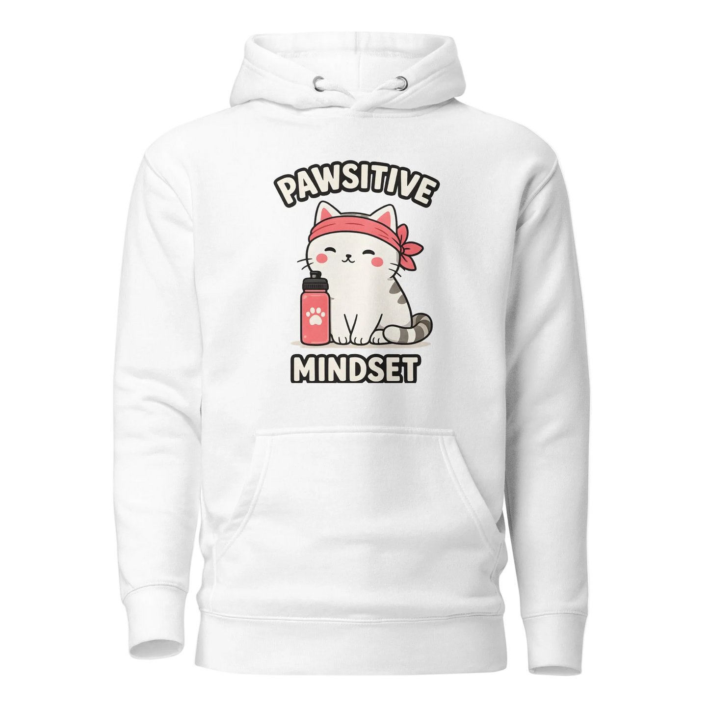 Pawsitive Mindset džemperis su gobtuvu – unisex