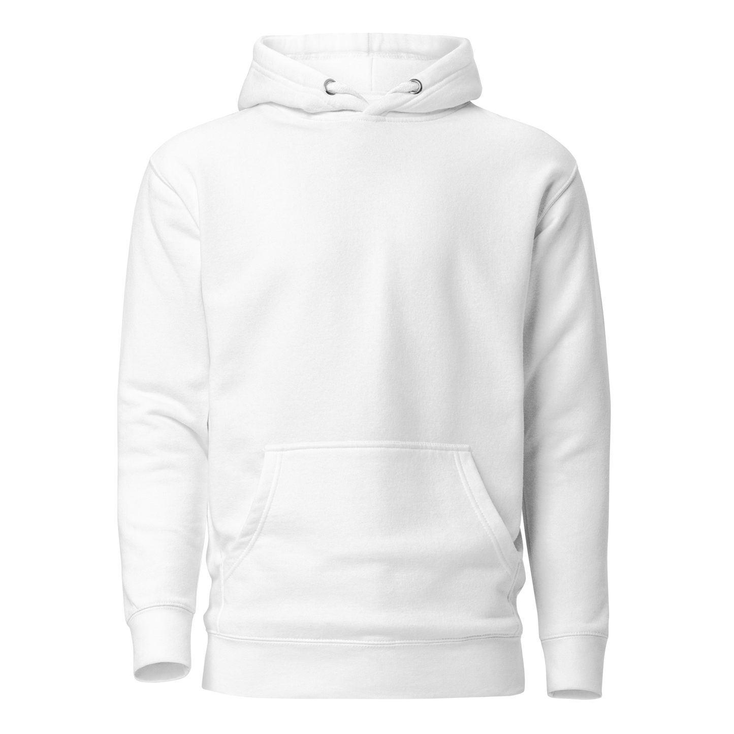 Color: White | Last Light hoodie front view