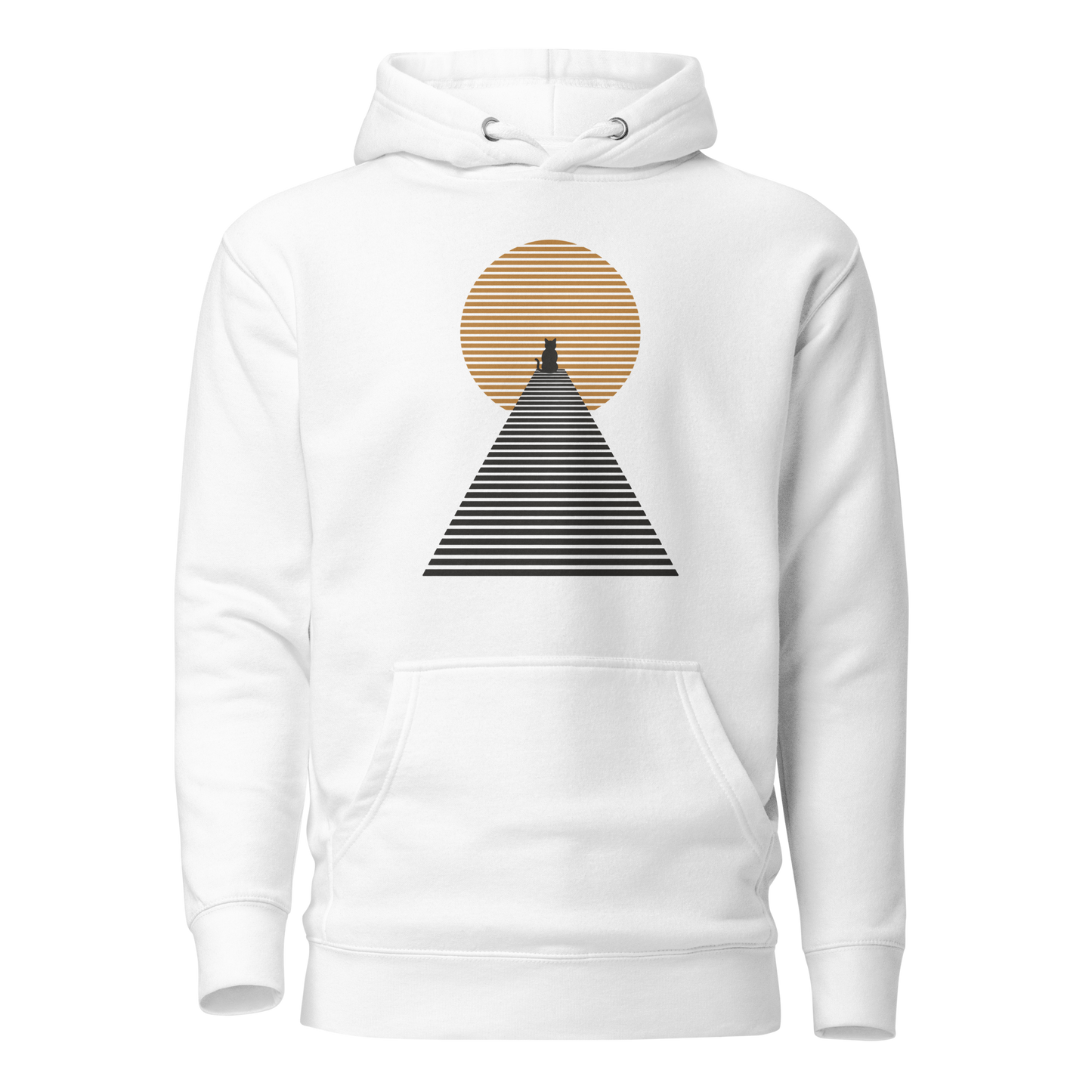 Color: White | Ascent hoodie front artwork
