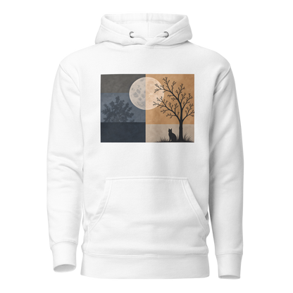 Color: White | Moon Study hoodie front artwork