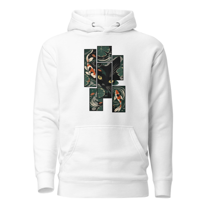 Color: White | Night Garden hoodie front artwork