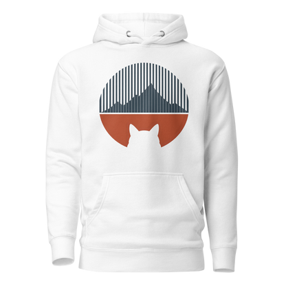 Color: White | Horizon Watch hoodie front artwork