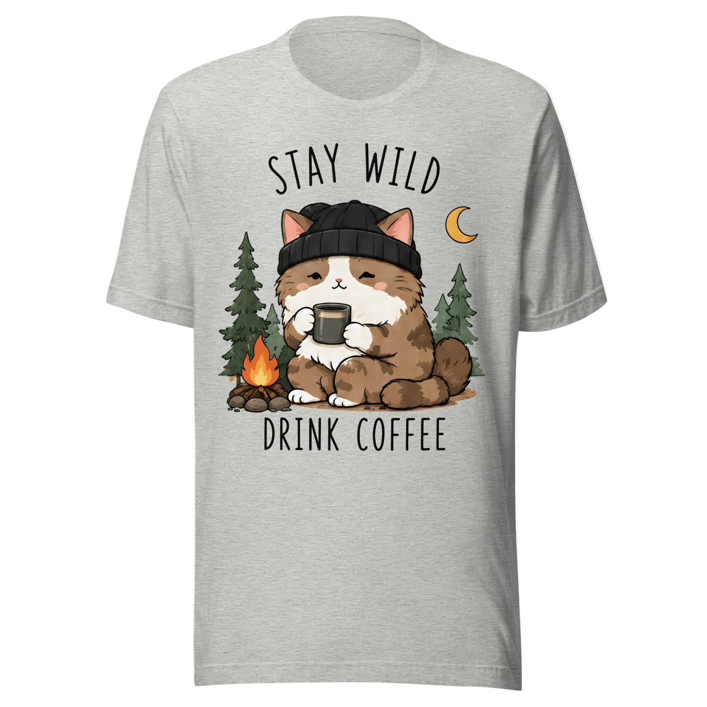 „Stay Wild, Drink Coffee“ marškinėliai