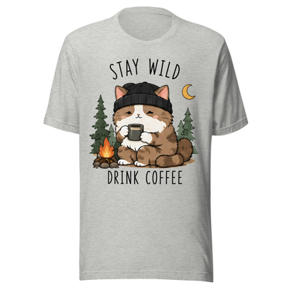 „Stay Wild, Drink Coffee“ marškinėliai
