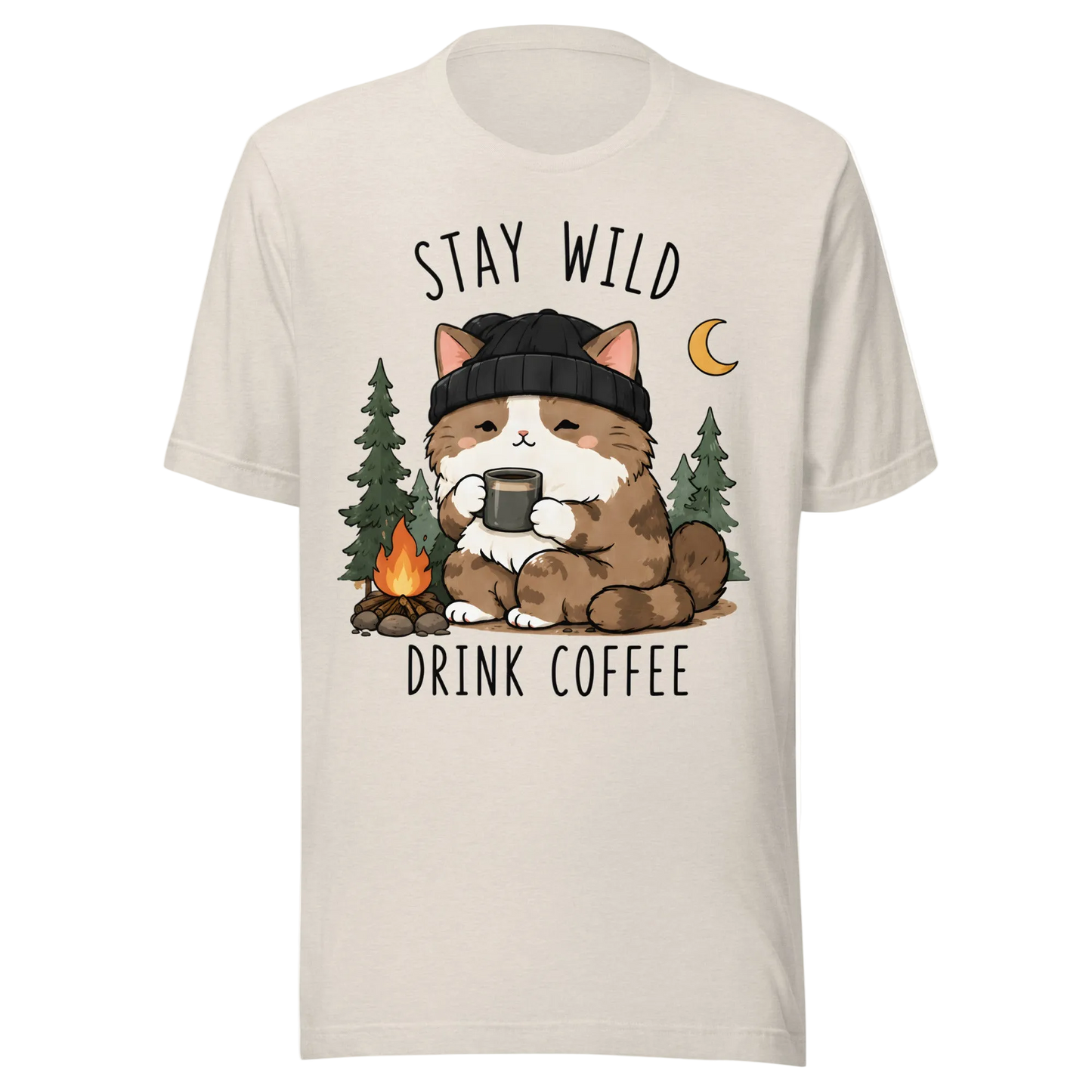 „Stay Wild, Drink Coffee“ marškinėliai