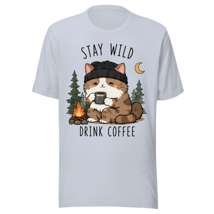 „Stay Wild, Drink Coffee“ marškinėliai
