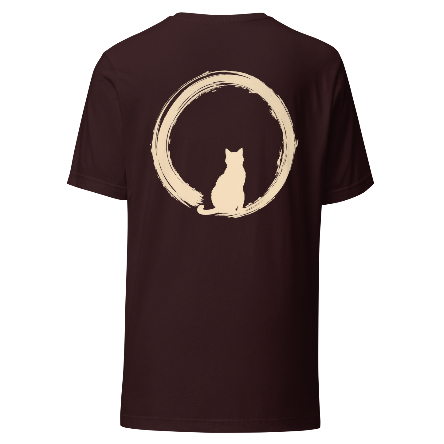 Color: Oxblood Black | Quiet Orbit tee back artwork