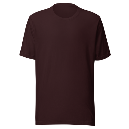 Color: Oxblood Black | Quiet Orbit tee front view