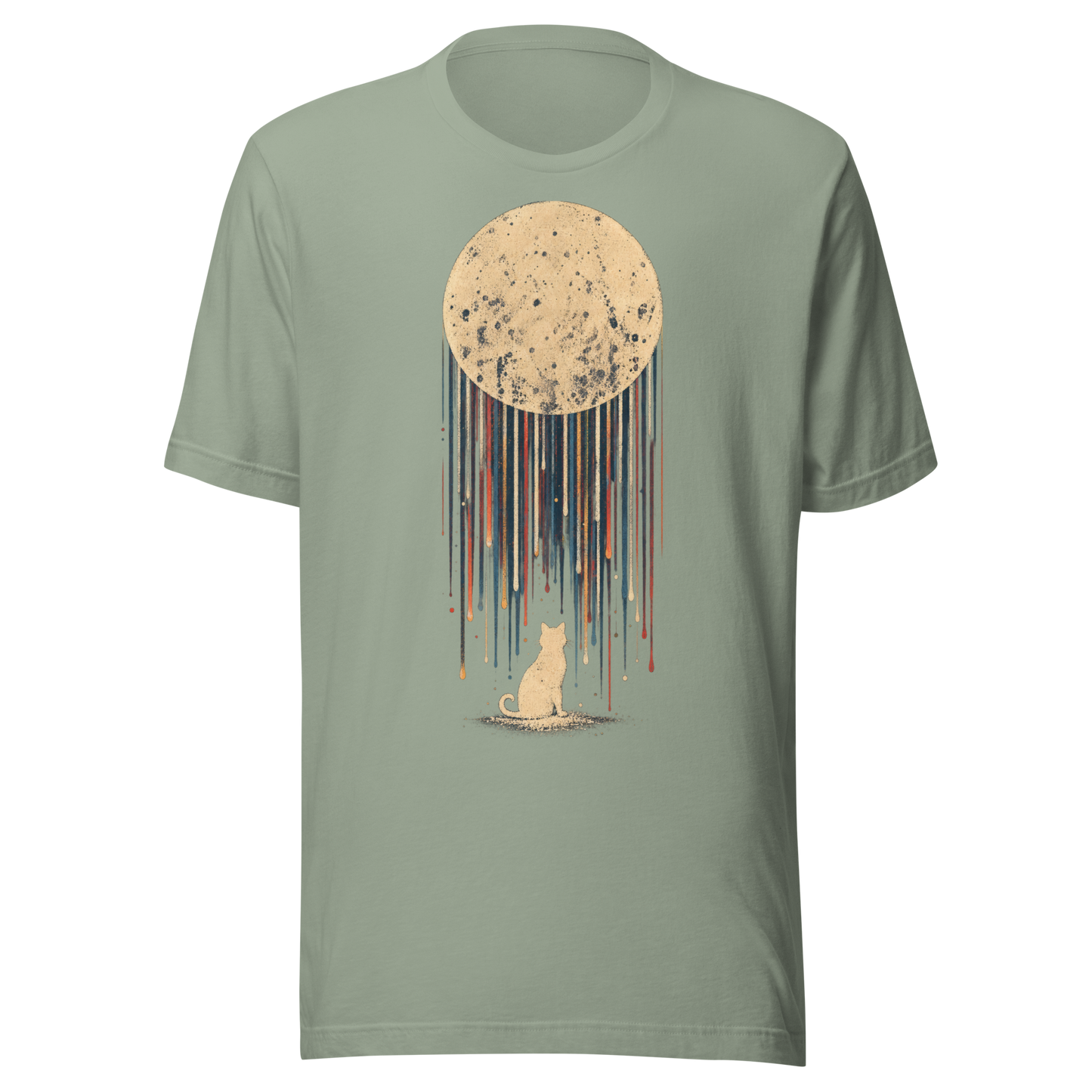 Color: Sage | Moonfall tee front artwork