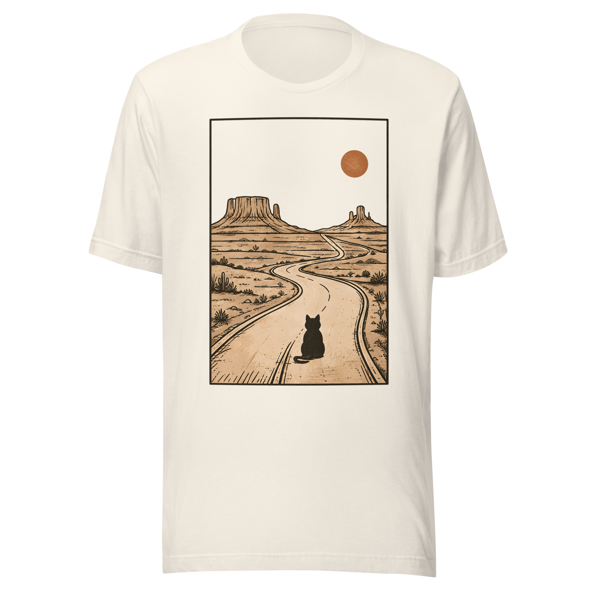 Color: Vintage White | Long Way Home tee front artwork