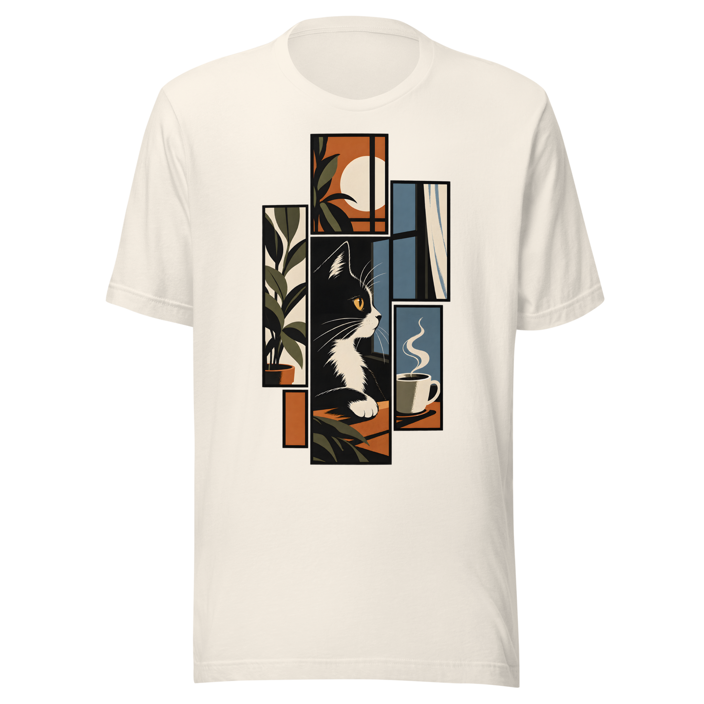 Color: Vintage White | Collected Forms tee front artwork