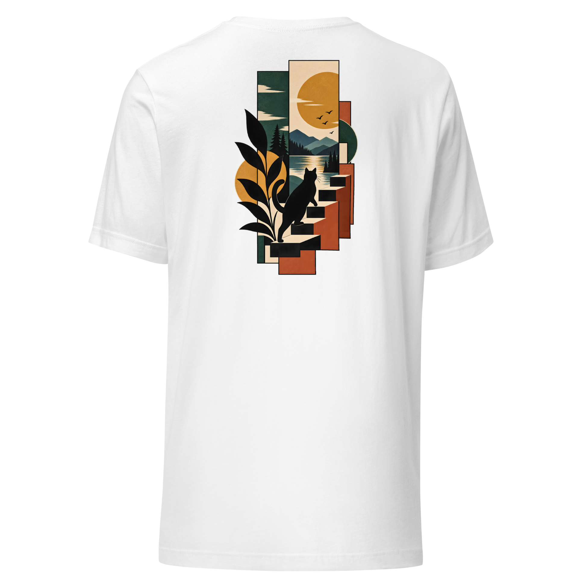 Color: White | Wild Geometry tee back artwork