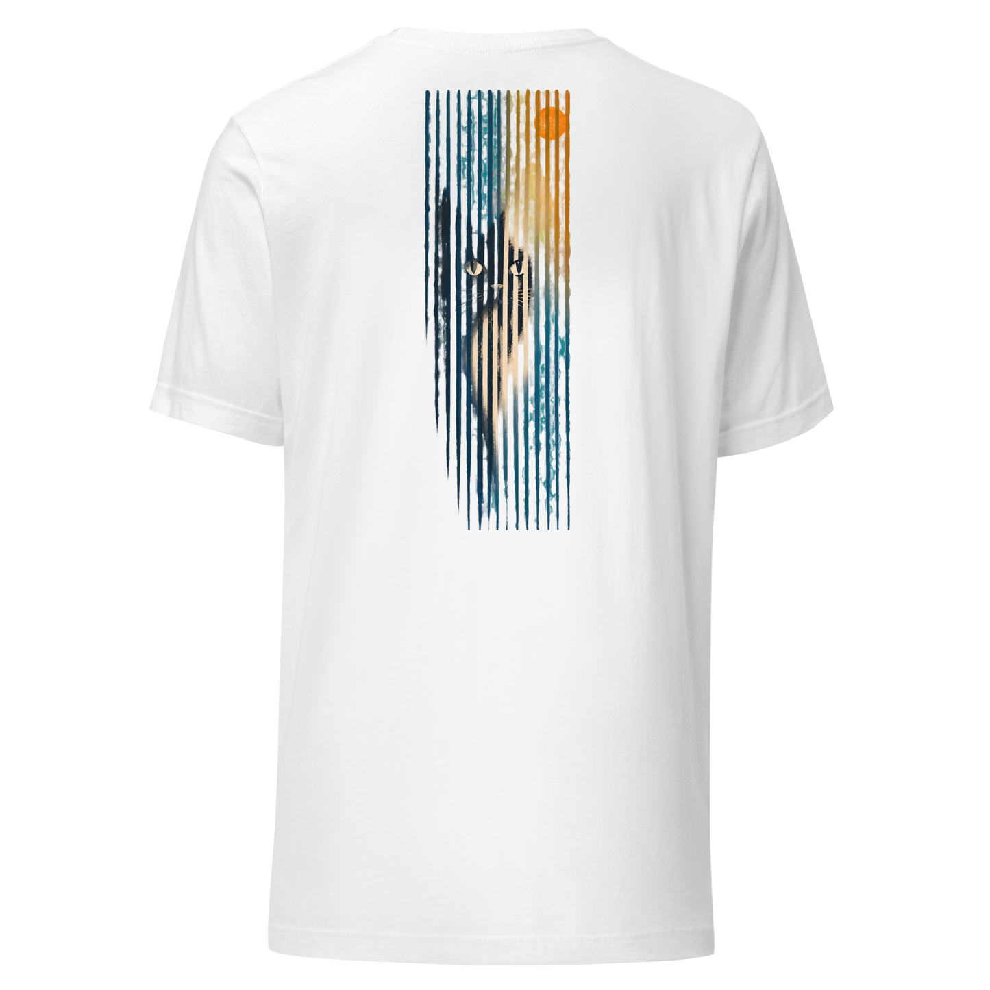 Color: White | Through Lines tee back artwork