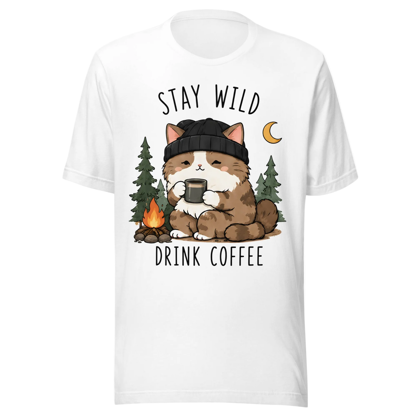 „Stay Wild, Drink Coffee“ marškinėliai