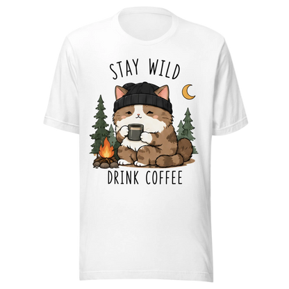 „Stay Wild, Drink Coffee“ marškinėliai