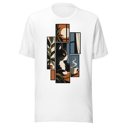 Color: White | Collected Forms tee front artwork